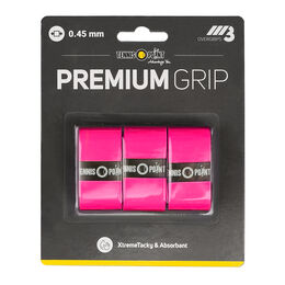 Overgrip Tennis-Point Premium Grip pink 3er